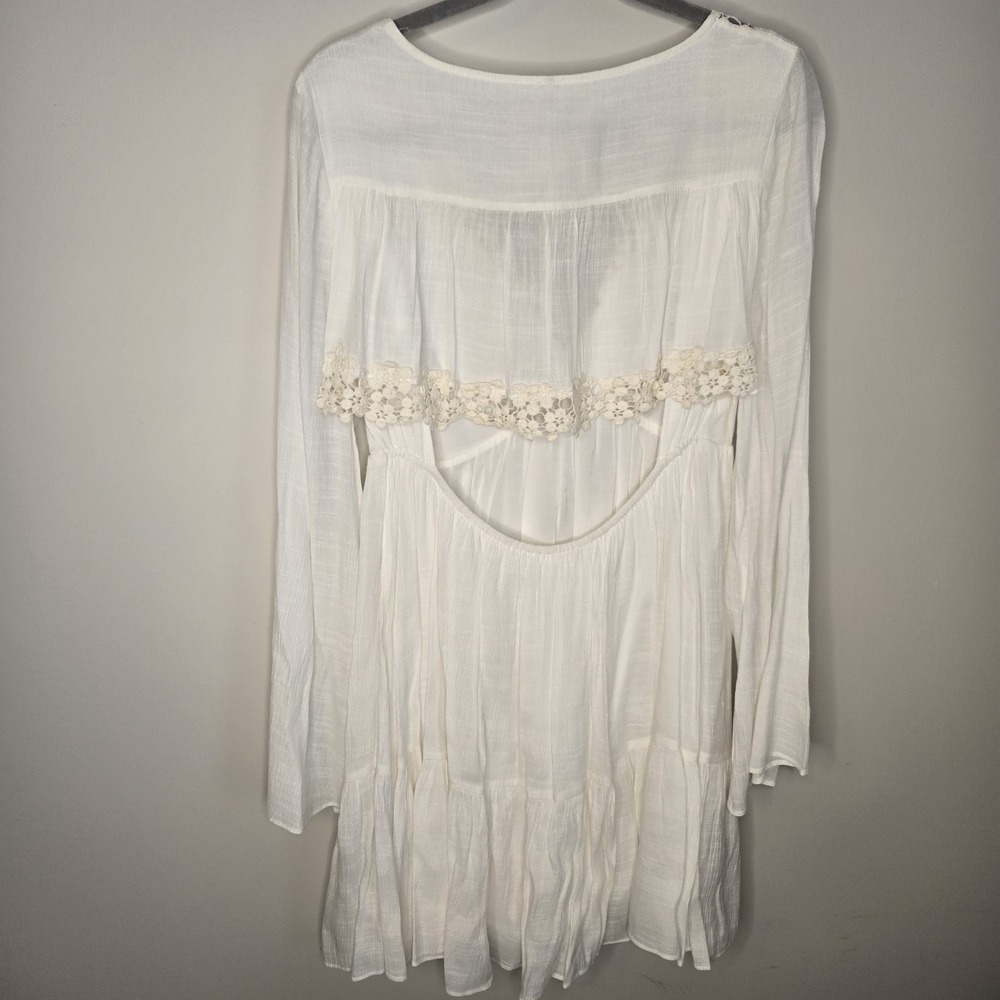 NWT Free People White Fairy Angel Muslin Cottagecore Boho Gentle Dreamer Sz M - Picture 6 of 8